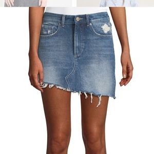 [DL1961] Asymmetrical Denim Skirt NWT